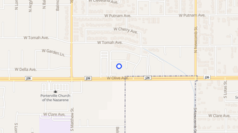 Map for Alder Apartments - Porterville, CA