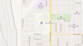 Map for American Gold Star Manor - Long Beach, CA