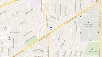Map for Bixby Garden Apartments - Long Beach, CA