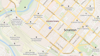 Map for Hotel Jermyn Apartments - Scranton, PA