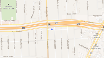 Map for Groveland Apartments - Roseville, MI
