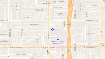 Map for Melrose Villas Apartments - Phoenix, AZ