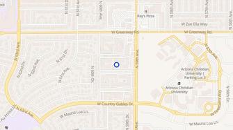 Map for Sagewood Apartments - Glendale, AZ