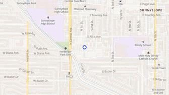 Map for Central Plaza Apartments - Phoenix, AZ