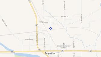 Map for The Crossings - Merrillan, WI