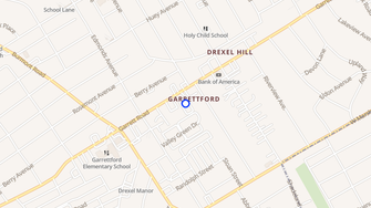 Map for Garrett House Apartments - Drexel Hill, PA