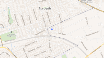 Map for Narberth Hall Apartments - Narberth, PA