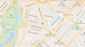 Map for Church Park - Boston, MA