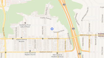 Map for Villa Louisa Apartments - San Diego, CA