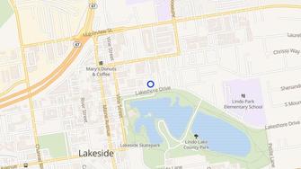 Map for Villa Lakeshore Apartments - Lakeside, CA