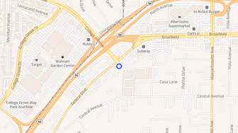 Map for Hillside Terrace Apartments - Lemon Grove, CA