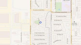 Map for Park Shadows Apartments - Goodyear, AZ