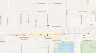 Map for Lorraine Park Apartments - Wheaton, IL
