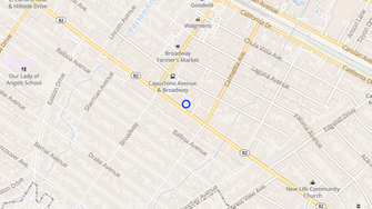 Map for La Solana Apartments - Burlingame, CA