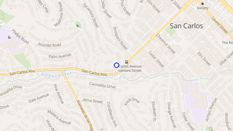 Map for Riviera Apartments - San Carlos, CA