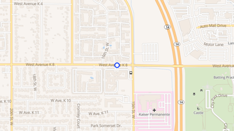 Map for Cedar Creek Senior Apartments - Lancaster, CA