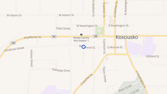 Map for Court Square Village - Kosciusko, MS