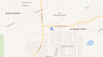 Map for Academy Village Condominiums - Starkville, MS