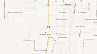 Map for Carl Brown Estates - Lambert, MS