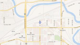 Map for North Main - Minot, ND