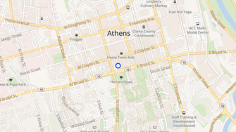 Map for University Towers Condominiums - Athens, GA