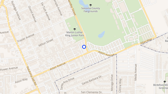 Map for Hendley Circle Apartments - Santa Rosa, CA