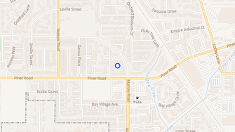 Map for Orchard West Senior Apartments - Santa Rosa, CA