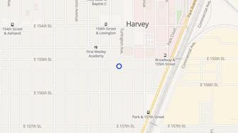 Map for Harvey Landmark Apartments - Harvey, IL