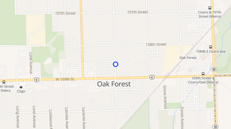 Map for Le Claire Station Apts - Oak Forest, IL