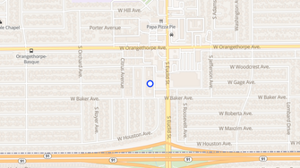 Map for Orange Apartments - Fullerton, CA