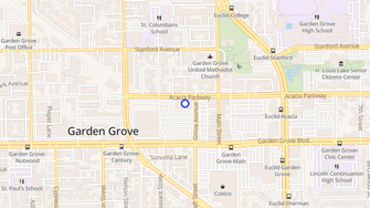 Map for Heatherwood Apartments - Garden Grove, CA