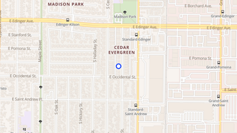 Map for Evergreen Palms Apartments - Santa Ana, CA