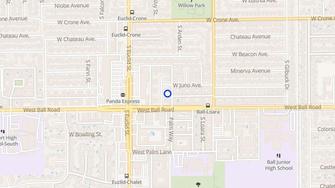 Map for Roberts Apartments - Anaheim, CA