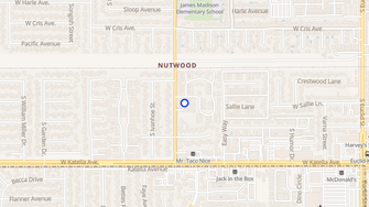 Map for Nutwood Park Apartments - Anaheim, CA