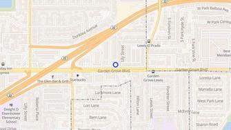 Map for 1 West Aptartment Studio - Garden Grove, CA