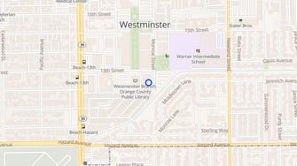 Map for Rose Gardens Apartments - Westminster, CA