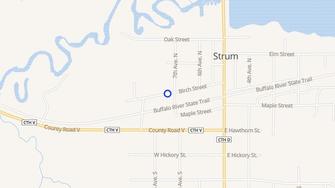 Map for Birchwood Apartments - Strum, WI