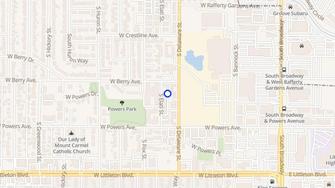 Map for Elati Townhomes - Littleton, CO