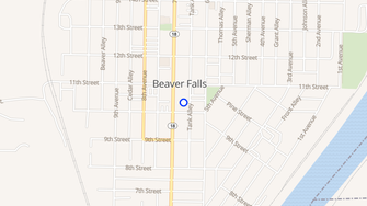 Map for Beaver Falls Plaza - Beaver Falls, PA