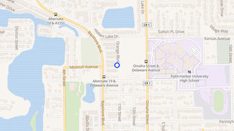 Map for Crystal Cove Apartments - Palm Harbor, FL