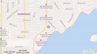 Map for Fountain Head Apartments - Saint Petersburg, FL