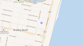 Map for Seacrest Apartments - Bradley Beach, NJ