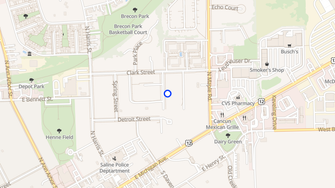Map for Thorncrest Apartments - Saline, MI