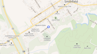 Map for Cedar Street Apartments - Smithfield, VA
