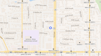 Map for Elmwood Apartments - Murray, UT