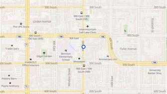 Map for Bell Wines Apartments - Salt Lake City, UT