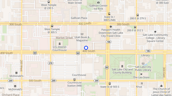 Map for New Grand Hotel Apartments - Salt Lake City, UT