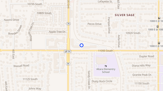 Map for Silver Pines Senior Apartments - Sandy, UT