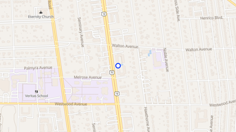 Map for Hawthorne Hall Apartments - Richmond, VA