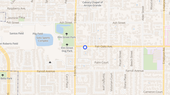 Map for Fairoaks Apartments - Arroyo Grande, CA